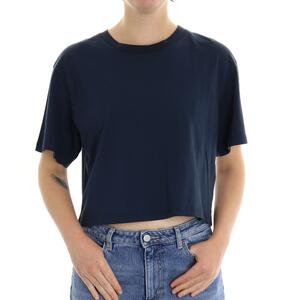 T-SHIRT CROP BLU